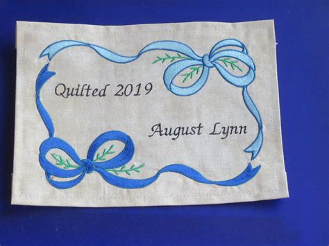 quilt labels etsy|embroidered quilt labels free downloads.